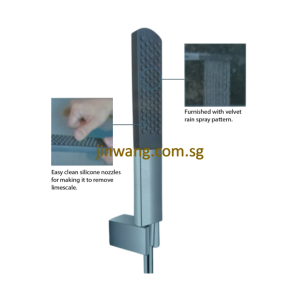 🇩🇪 Brash Chrome Velvet Rain Shower Head JWADL901