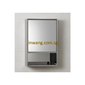 SUS304 Mirror Cabinet L400xW130xH600mm JWMF722
