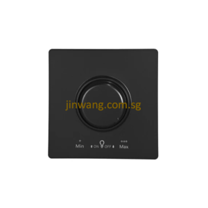 MK Honeywell Aria 1 Gang 2 Way LED Dimmer Space Black W1523MBKSG