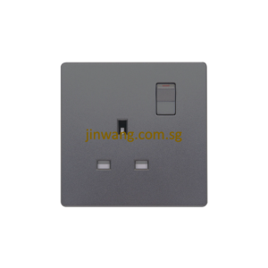 MK Honeywell Aria 1X13A Switched Socket Space Grey W2757GRYSG