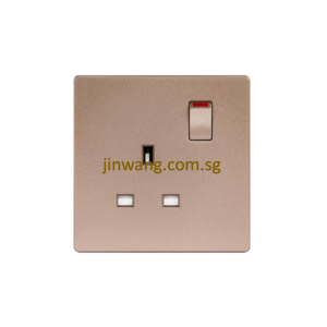 MK Honeywell Aria 1X13A Switched Socket Rose Gold W2757RGLSG