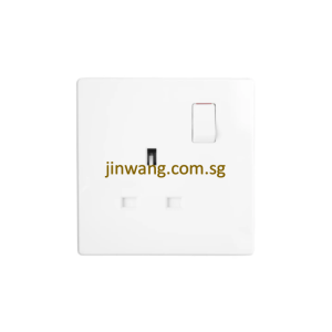 MK Honeywell Aria 1X13A Switched Socket White W2757WHISG