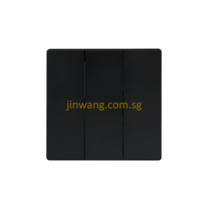 MK Honeywell Aria 3Gang 1Way / 2Way Switch Space Black W4783MBKSG