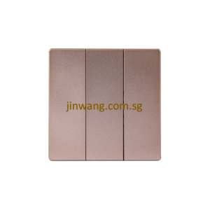 MK Honeywell Aria 3Gang 1Way / 2Way Switch Rose Gold W4783RGLSG