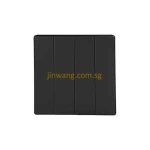 MK Honeywell Aria 4Gang 2Way Switch Space Black W4784MBKSG