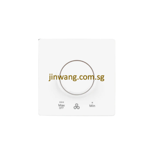 MK Honeywell Aria 1 Gang 200VA Fan Speed Control White W8601WHISG