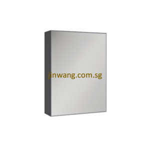 SUS304 Mirror Cabinet Luxe Grey L450xW135xH600mm JWAFMC4560LG