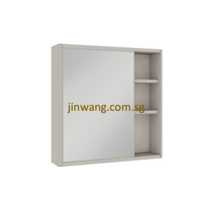 SUS304 Mirror Cabinet Axis Grey L600xW135xH600mm JWAFMC6060AG