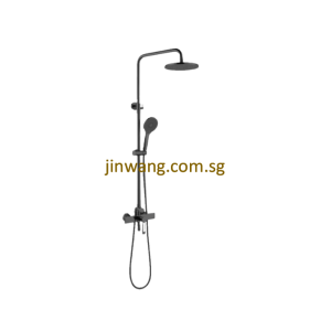 [Climate Voucher] 🇮🇹 Brass Black Rain Shower Mixer Set JW76119BK