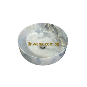 High Quality Top Mount Basin Marble Blue L360xW360xH120mm JWAFB3636MBL