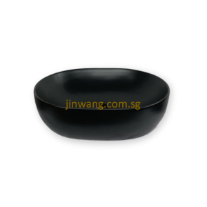 High Quality Top Mount Basin Matt Black L490xW355xH130mm JWAFB4935MB