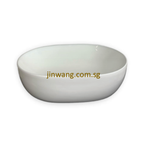 High Quality Top Mount Basin Glossy White L490xW355xH130mm JWAFB4935WH