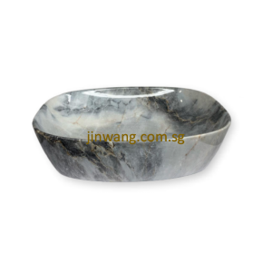 High Quality Top Mount Basin Marble Blue L505xW385xH135mm JWAFB5038MBL