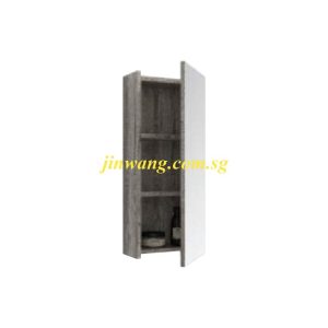 🇩🇪 High Quality Waterproof Grey Ashtree Mirror Side Cabinet L250xW125xH600mm JWDU2002560GAM