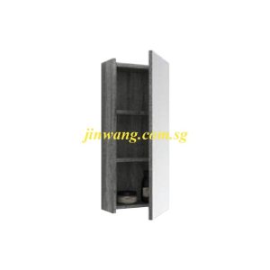 🇩🇪 High Quality Waterproof Grey Linen Mirror Side Cabinet L250xW125xH600mm JWDU2002560GLM