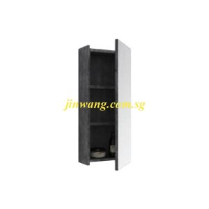🇩🇪 High Quality Waterproof Marble Grey Mirror Side Cabinet L250xW125xH600mm JWDU2002560MGM