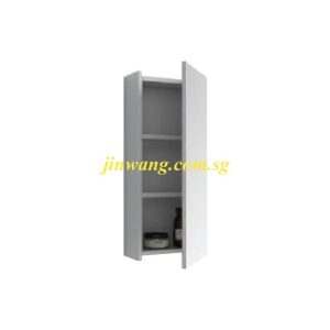 🇩🇪 High Quality Waterproof Wood White Mirror Side Cabinet L250xW125xH600mm JWDU2002560WWM
