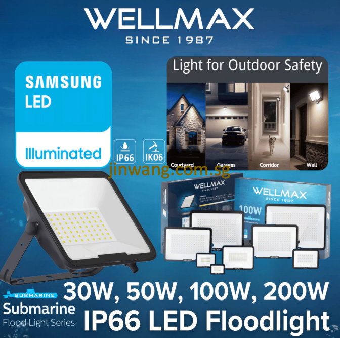 Wellmax Samsung LED IP66 Flood light